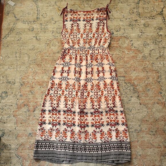 Beautiful Bohemian Print Maxi Dress Size 1X - Picture 3 of 7